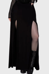 Hellverina Split Maxi Skirt