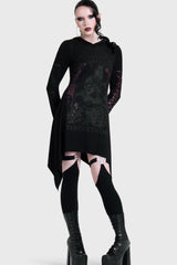 SYNTHETIC LOVE HOOD DRESS