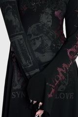 SYNTHETIC LOVE HOOD DRESS