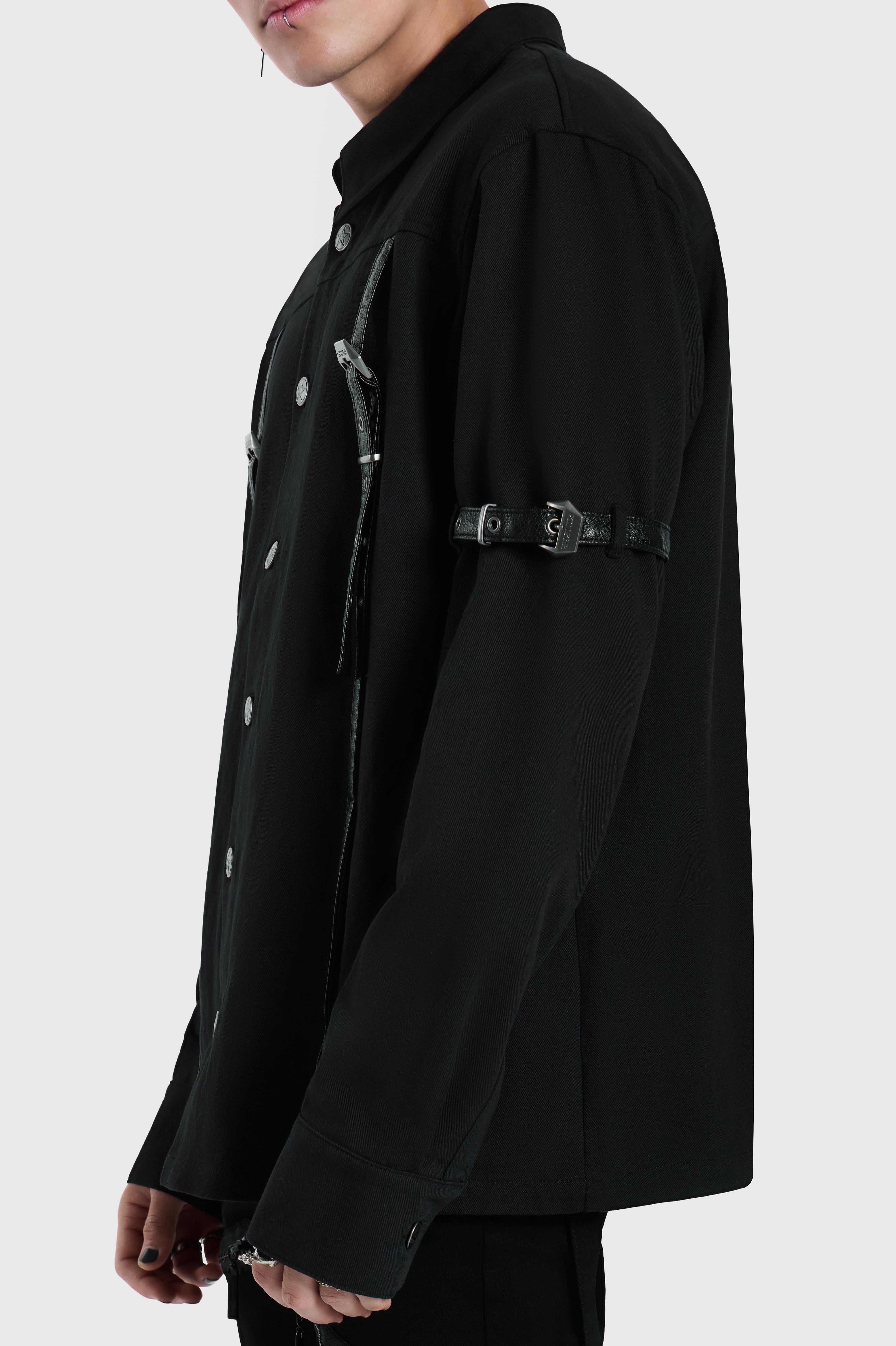 Bondage Wings Button Up Shacket