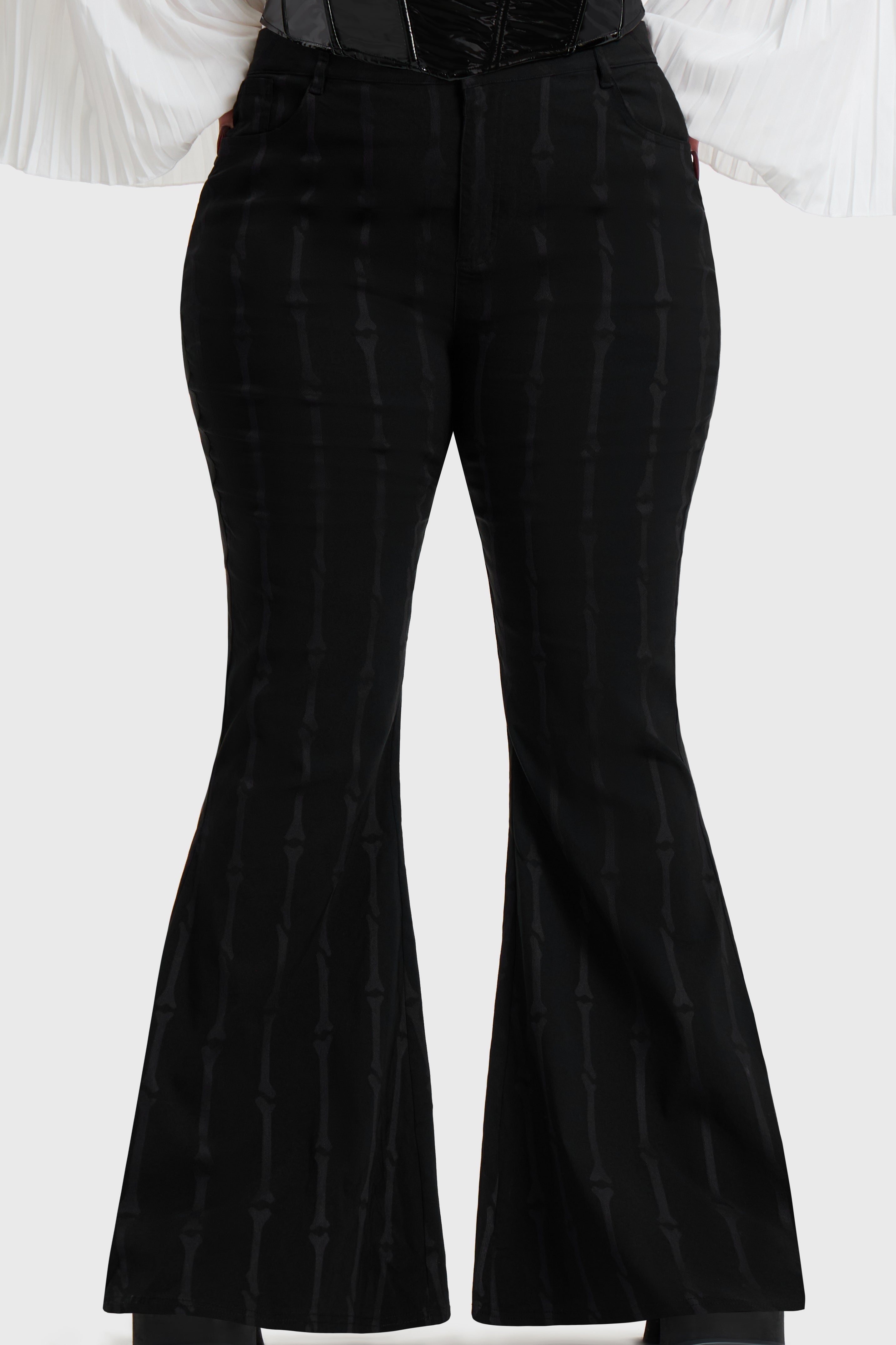 BONE STRIPE FLARES