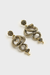 Deadly Coil Earrings Gold