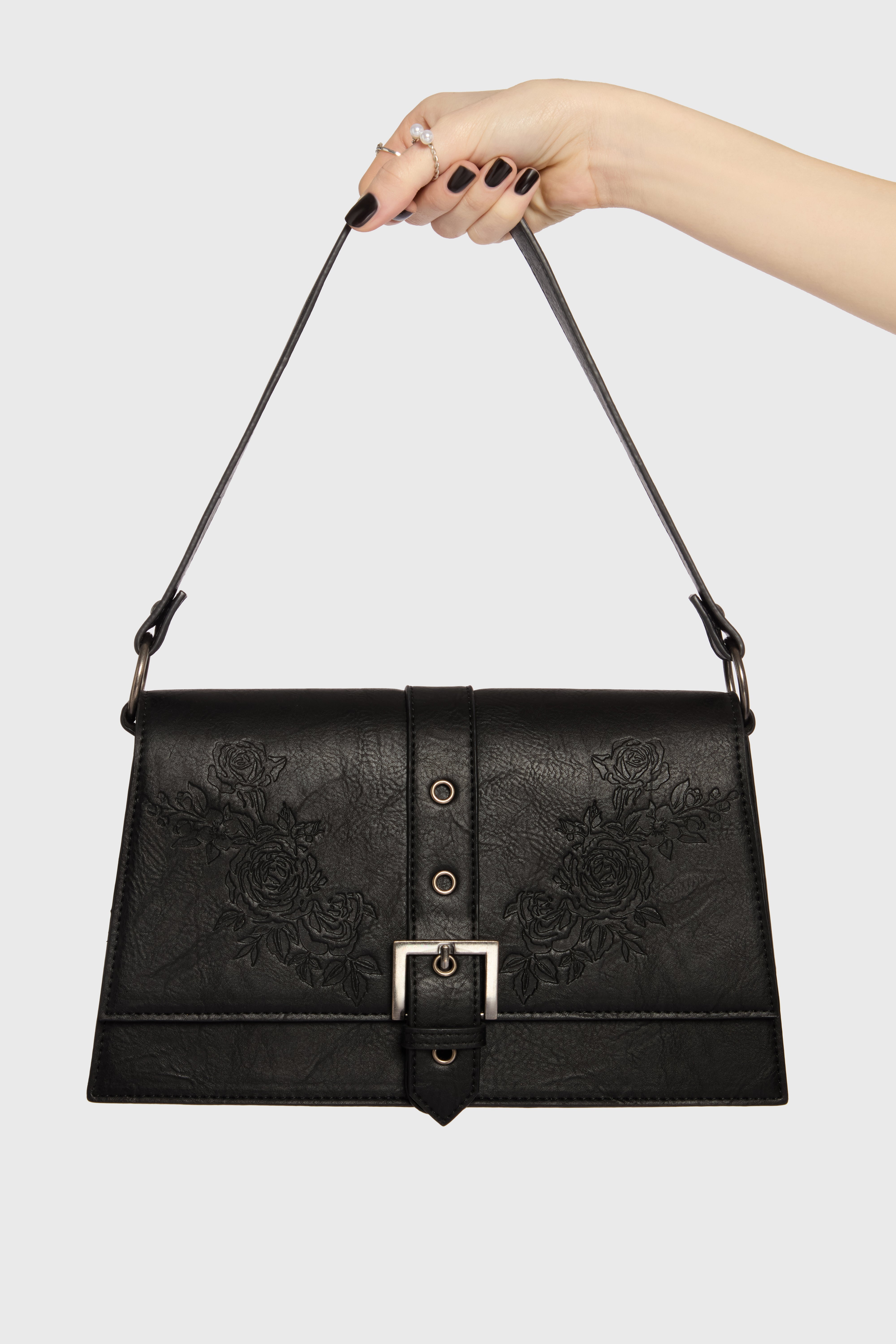 Devil's Darling Debossed Handbag