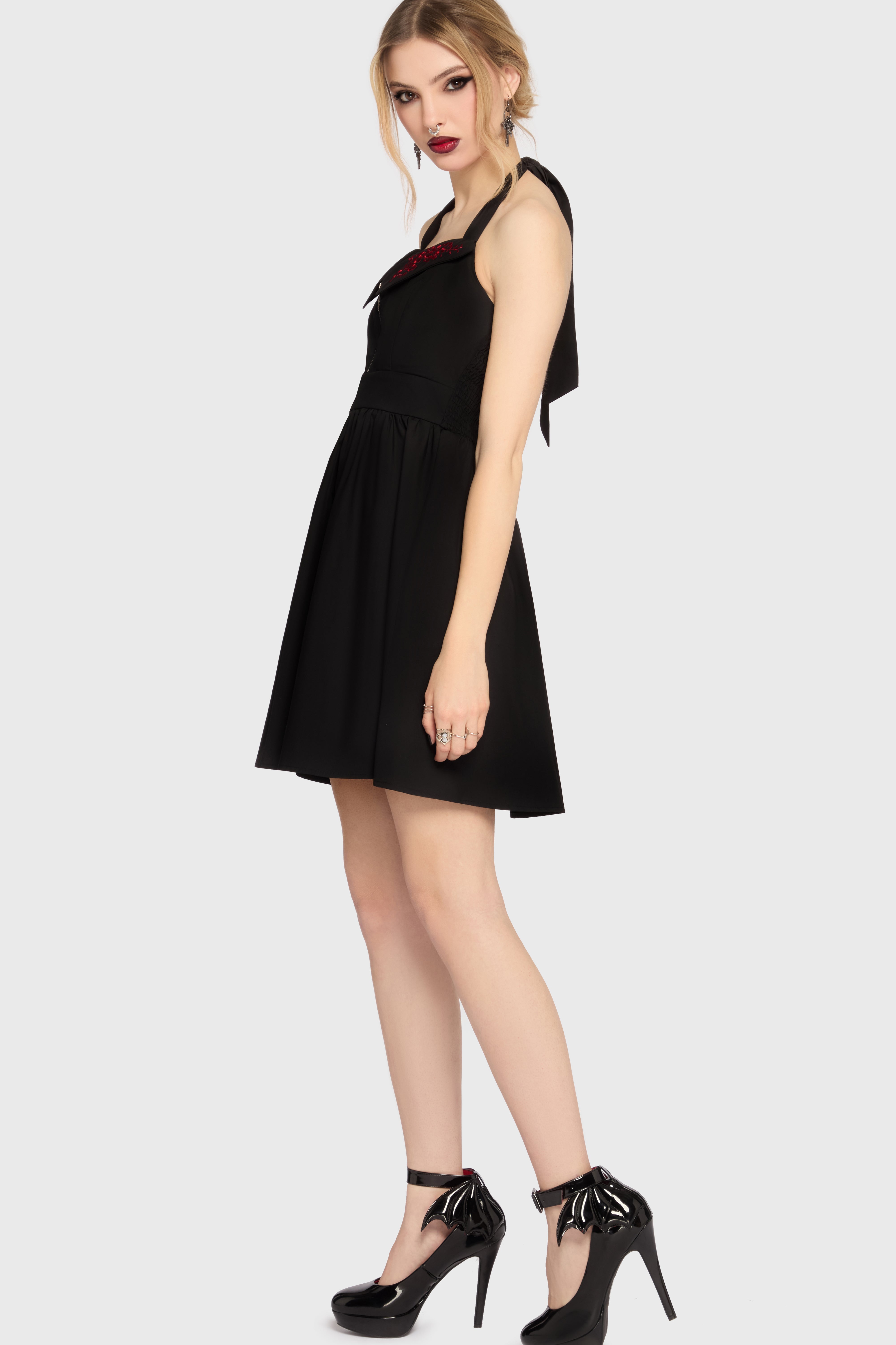 Devil's Darling Halter Neck Mini Dress