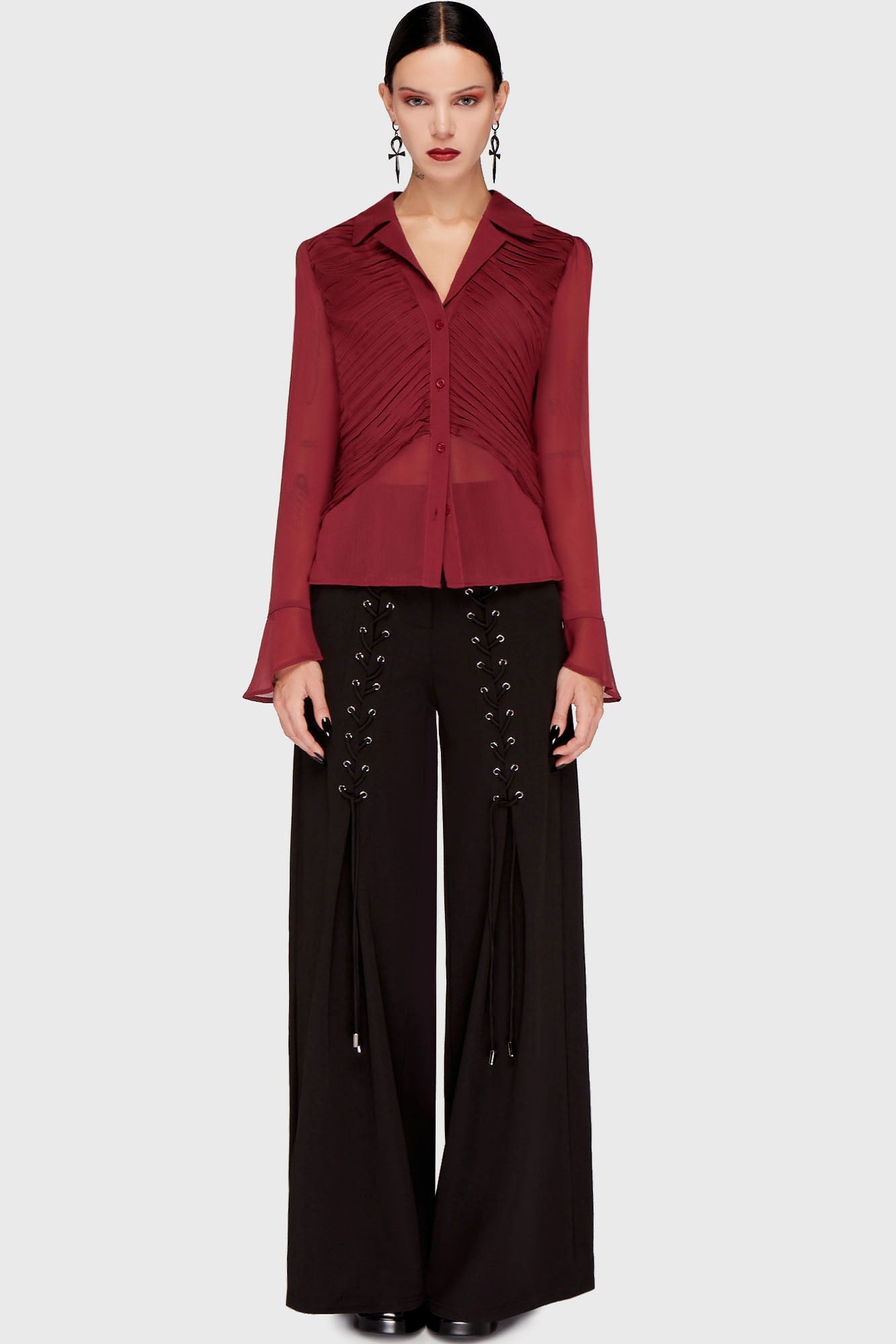 Evermore Eclipse Shirt Burgundy