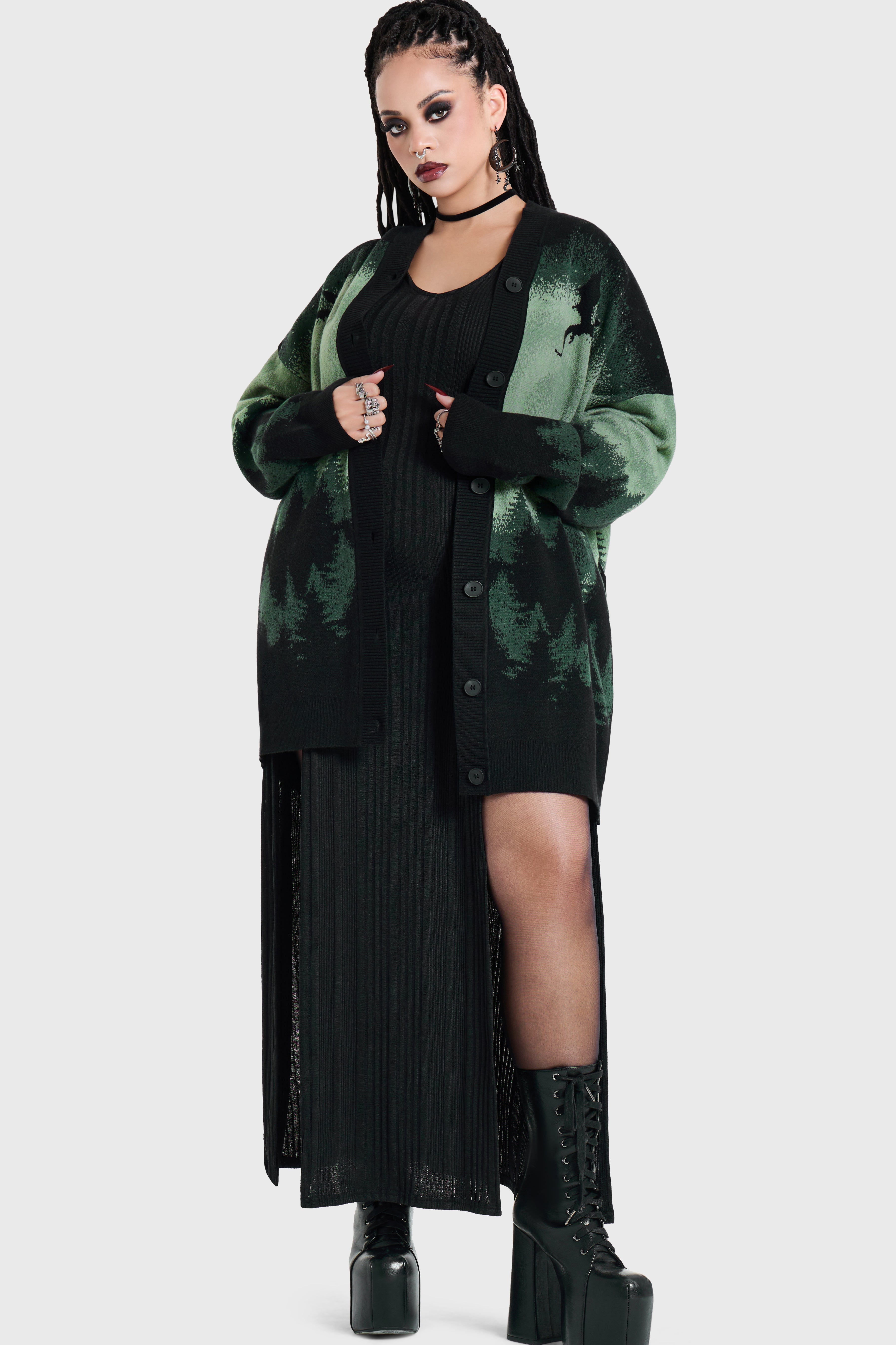 Stellar Night Knitted Cardigan
