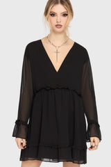 Seraph In Ash Mini Dress BLACK