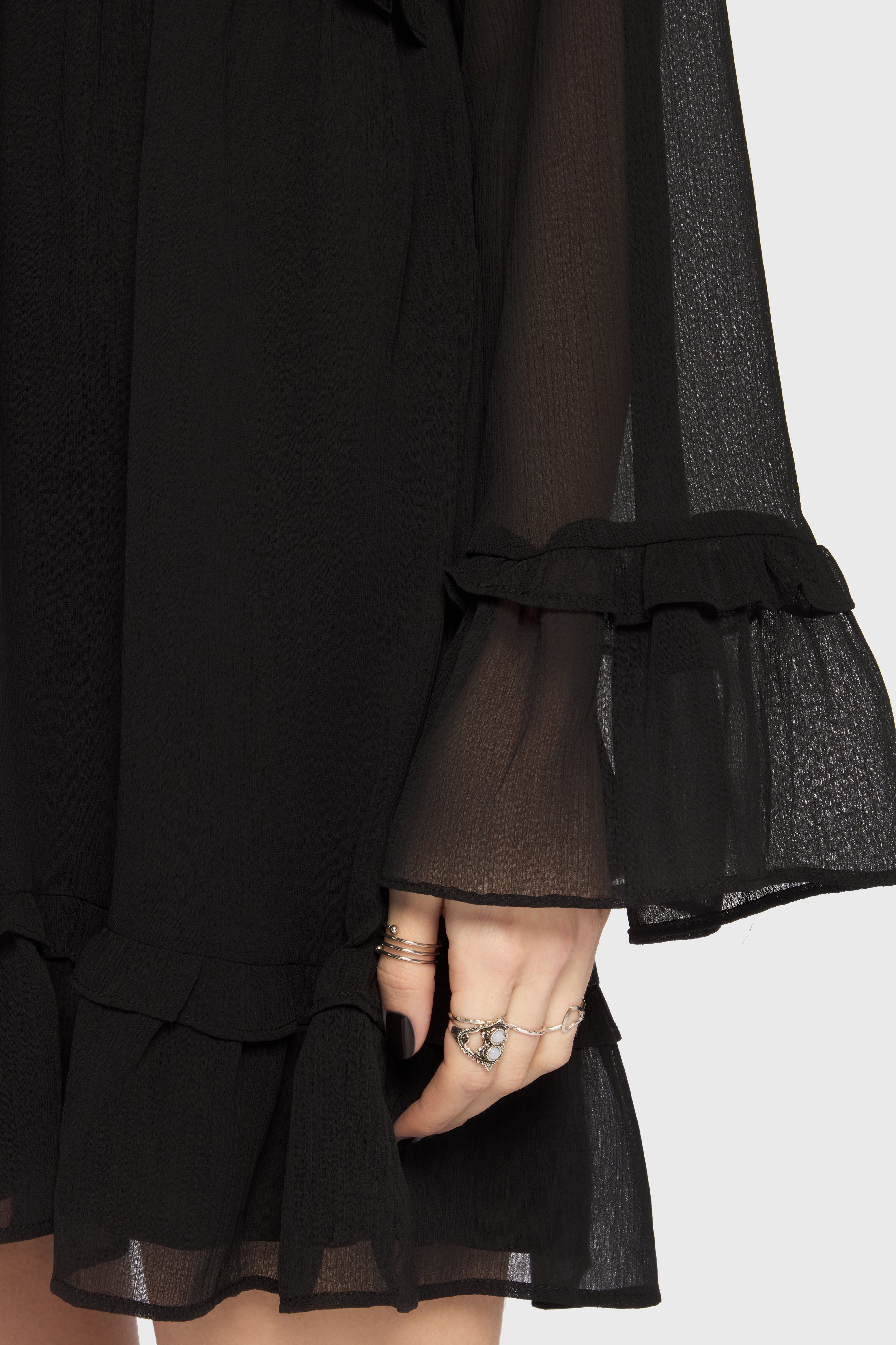 Seraph In Ash Mini Dress BLACK