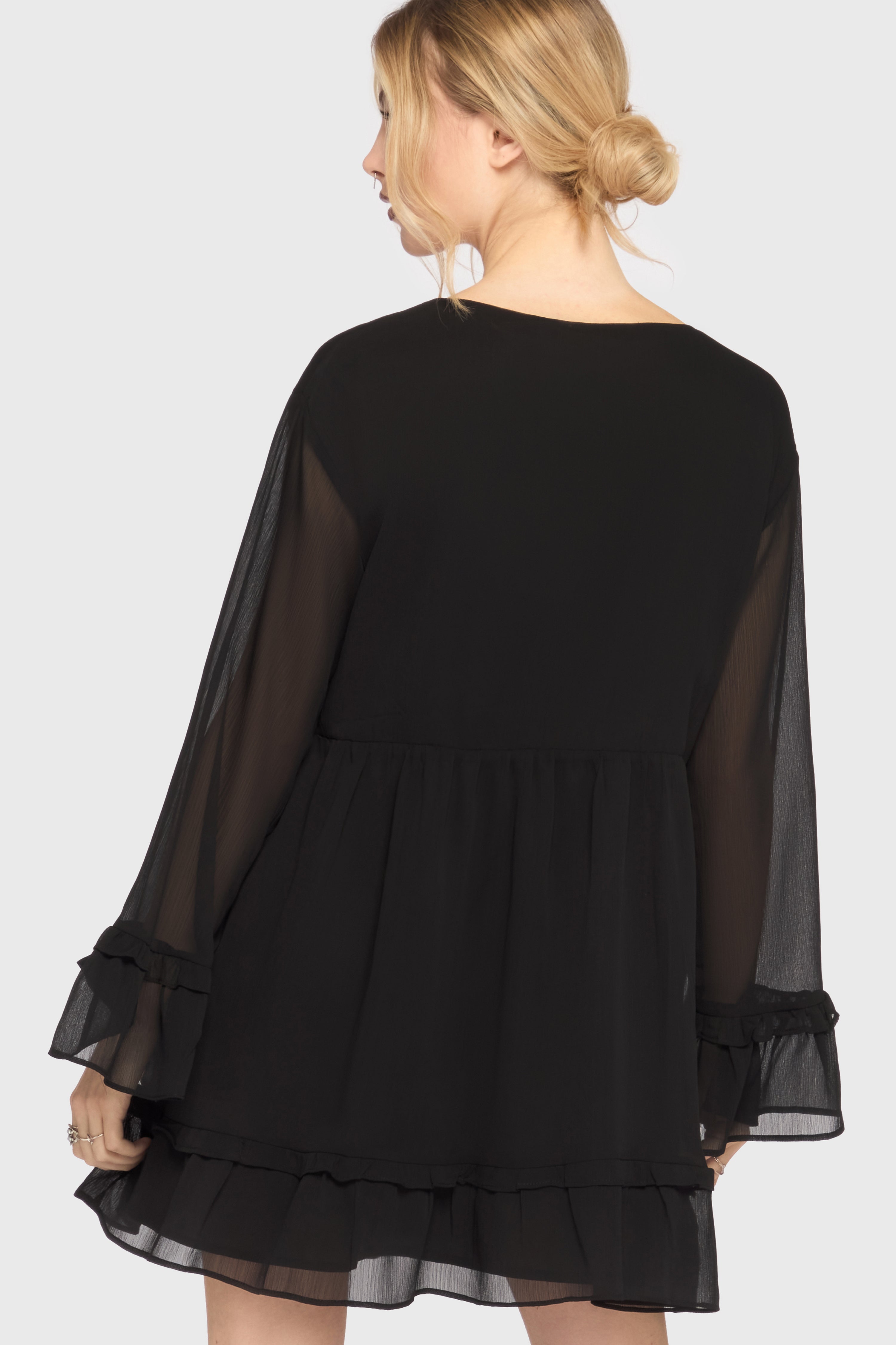 Seraph In Ash Mini Dress BLACK