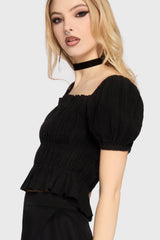 The Hollow Shirred Top